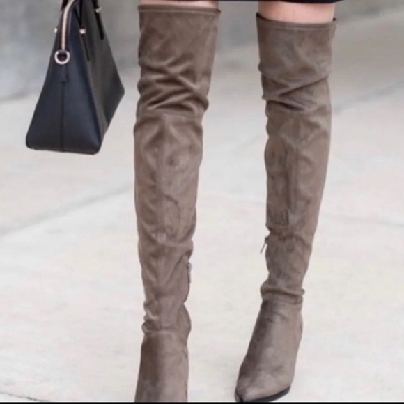NWOT Marc Fisher Over the Knee suede boots - Picture 2 of 10